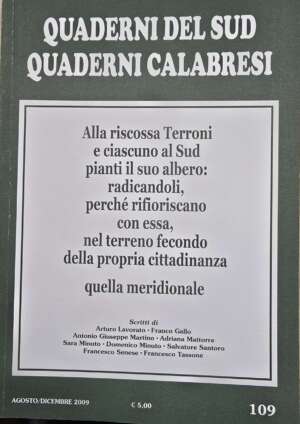 Copertina Quaderni del Sud e Quaderni Calabresi 109