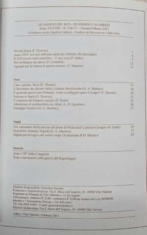 Copertina Quaderni del Sud e Quaderni Calabresi 110 111