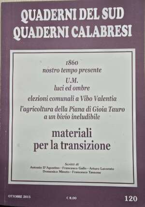 Copertina Quaderni del Sud e Quaderni Calabresi 120