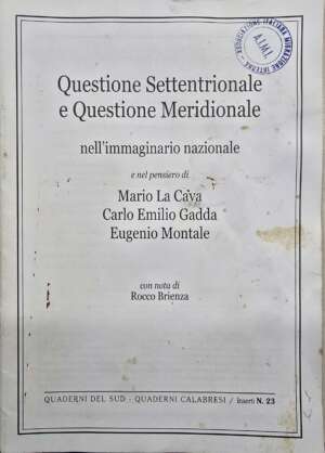 Copertina Quaderni del Sud e Quaderni Calabresi inserti nr 23
